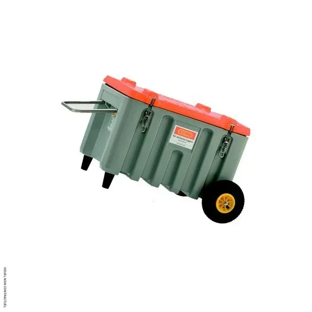 Coffre chantier mobile CEMBOX 150L tout-terrain CEMO - rangement robuste 150L