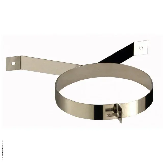 Wall mounting collar Ø180mm stainless steel ducting SOVELOR-DANTHERM