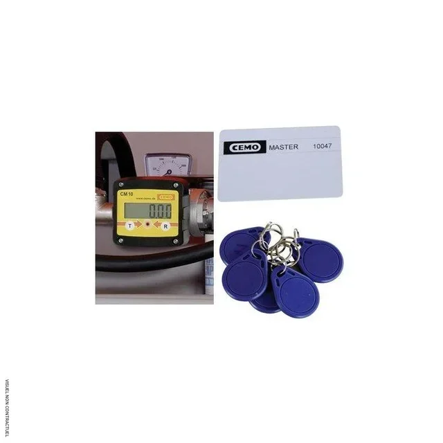 Compteur digital CMO10 CEMO avec contrôle d'accès par badge et carte manager pour sécuriser le carburant de votre flotte