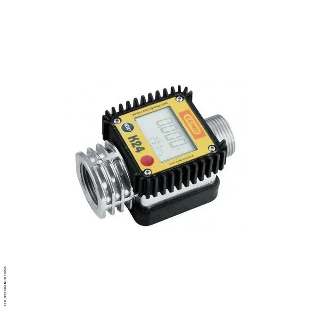 Compteur digital K24 aluminium CEMO 7-120 l/min gasoil pompe