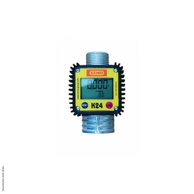 Compteur digital K24 aluminium CEMO 7-120 l/min pour pistolet