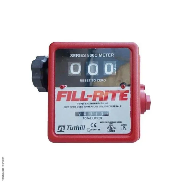 Compteur mécanique 3 chiffres ATEX 12/24V CEMO pour pompe