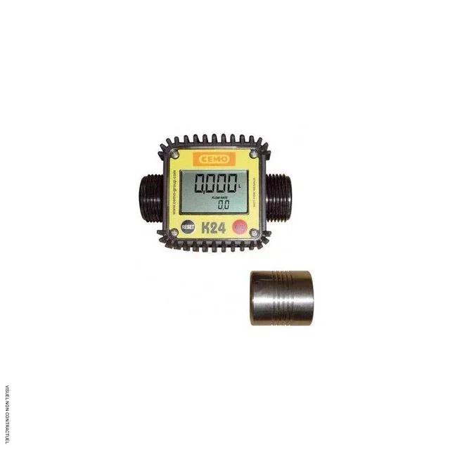 Compteur numérique K24 polypropylène CEMO débit 7-120 l/min pompe