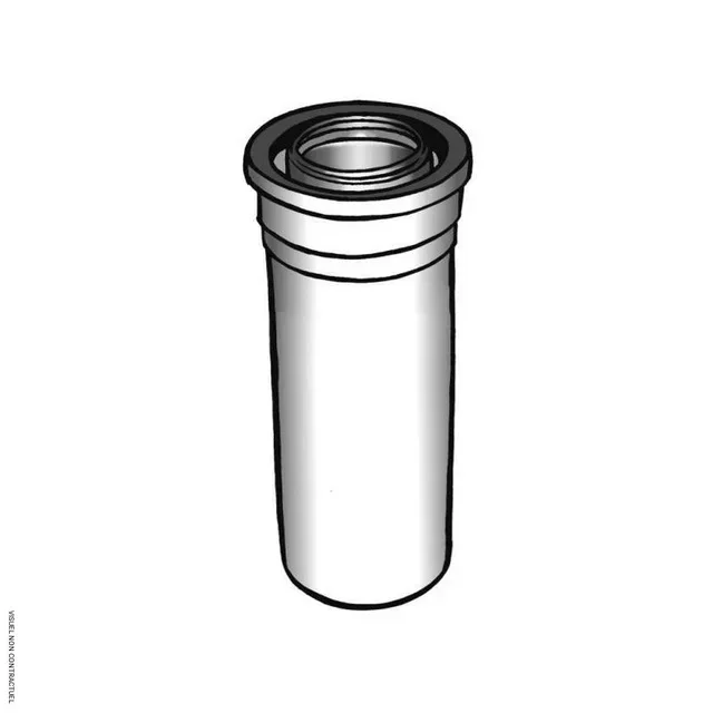 Conduit ventouse 80/125 mm 50 cm EMAT - concentrique