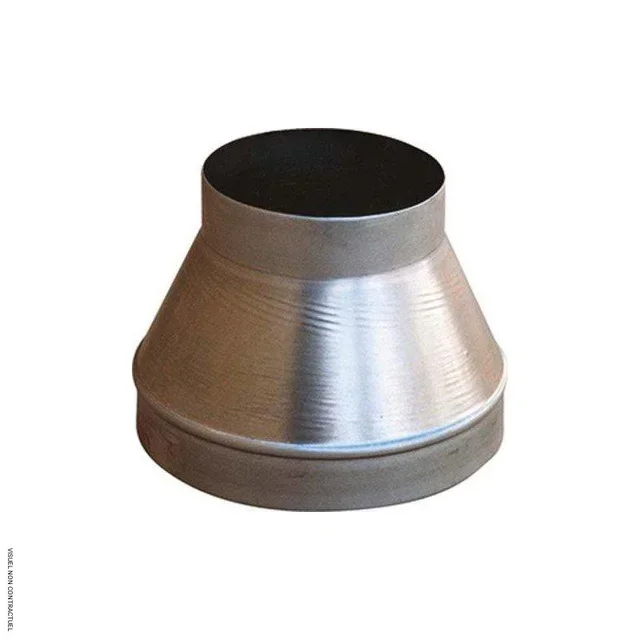 Cône réducteur galvanisé SPLUS pour ventilation et tuyauterie
