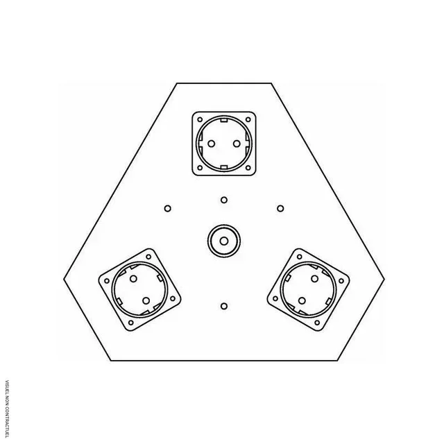 Console chauffage Frico 3 niveaux - Triple console électrique