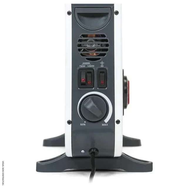 Convecteur électrique 2000W TCH 26 E blanc TROTEC avec turbo et minuterie 24h