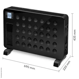 Convetor Elétrico 2300W Preto TCH 2311 E Trotec com Termostato e Controlo Remoto