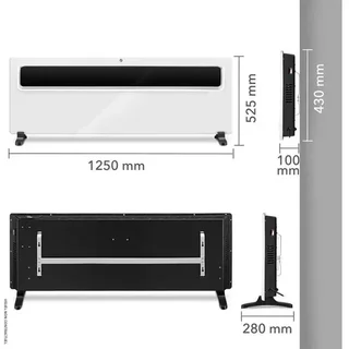 Convetor Elétrico 2500W Trotec TCH 2510 E IP24 Programável Parede ou Pé