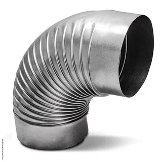 Codo 90° Trotec Ø150 mm para calentador de gasóleo IDS/IDE