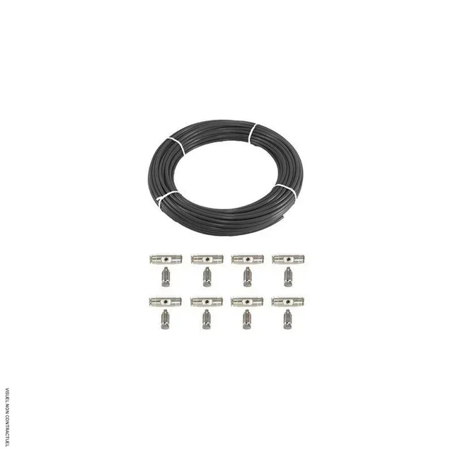 High Pressure Misting Ring 8 Nozzles Ø50cm Nylon Cooling Fan Fog System