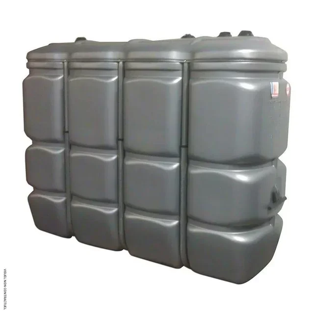 Cuve fioul 1500L double paroi polyéthylène THERMOBILE avec bac rétention intégré