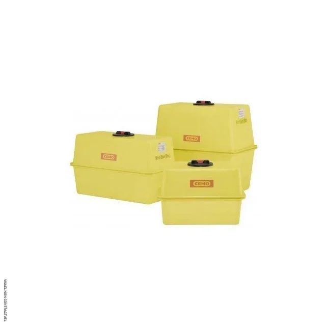 Serbatoio rettangolare PFV 600L acqua CEMO - Stoccaggio industriale