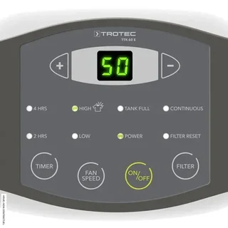 Déshumidificateur mobile Trotec TTK 60 E 24L/jour silencieux avec hygrostat