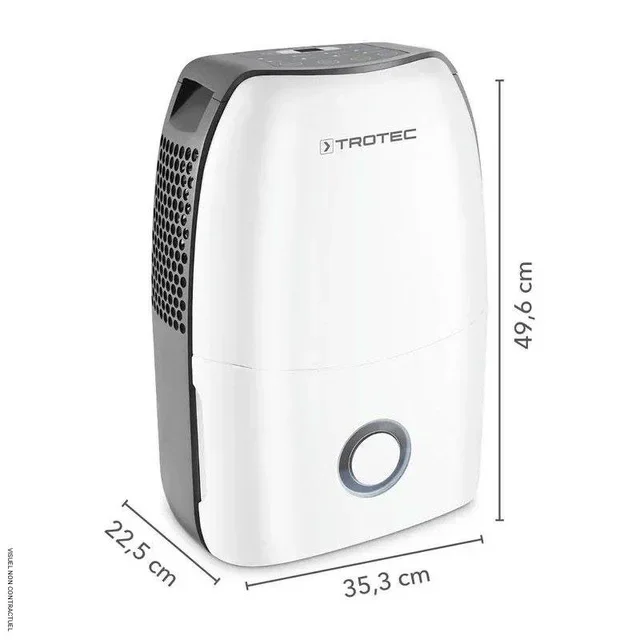 Déshumidificateur mobile Trotec TTK 60 E 24L/jour silencieux avec hygrostat