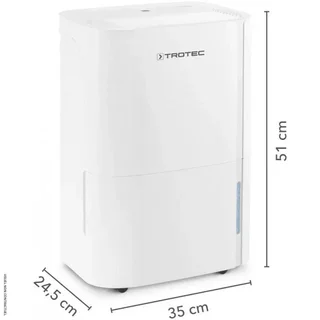 Mobiler Luftentfeuchter Trotec TTK 66 E 24L/Tag - 50m² - Weiß