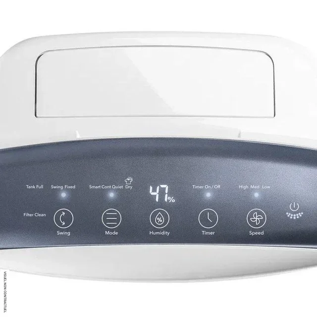 Desumidificador Trotec TTK 73 E 24L/dia Design Metálico com Higróstato e Função Swing para 50m²