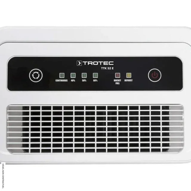 Deshumidificador Silencioso Trotec TTK 52 E 16L/día - Control Automático de Higróstato