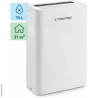 Deshumidificador Silencioso Trotec TTK 52 E 16L/día - Control Automático de Higróstato
