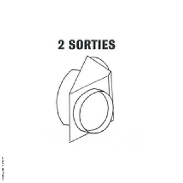 Départ gaine double sortie Ø300mm HPV35/55 Sovelor