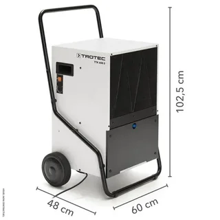 Déshumidificateur chantier TTK 650 S gaz chauds TROTEC mobile professionnel