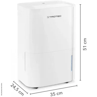 Deshumidificador portátil Trotec TTK 54 E 18L/día blanco diseño compacto