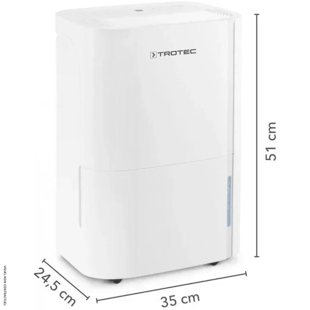 Deshumidificador portátil Trotec TTK 54 E 18L/día blanco diseño compacto
