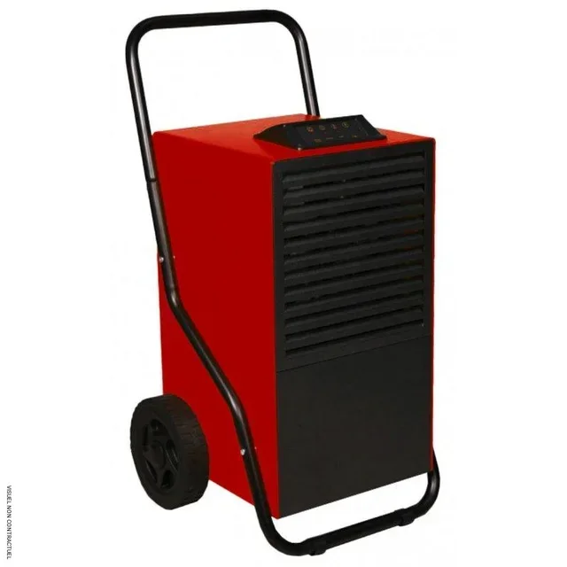 Déshumidificateur mobile DRY 96 96L/j Thermobile - Châssis acier galvanisé, roues tout-terrain, réservoir avec évacuation directe