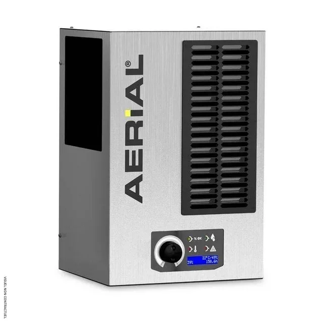 Déshumidificateur mural AD110 15L/j SOVELOR - Inox brossé silencieux