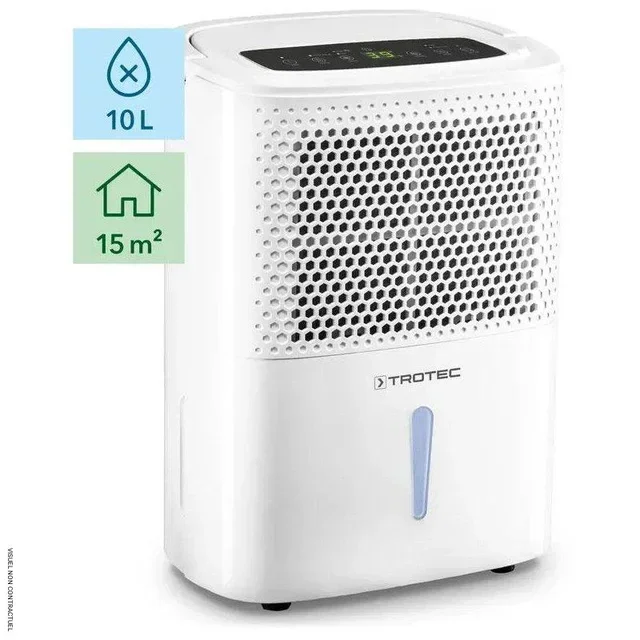 Déshumidificateur silencieux TROTEC TTK 26 E 10L/jour - Séchage linge SuperDry
