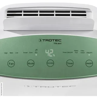 Déshumidificateur Trotec TTK 68 E 24L/j design vert métallisé mobile