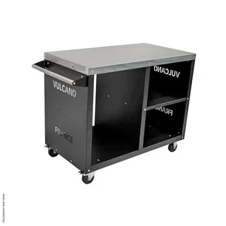 Desserte VULCANO multifonction pour four à pizza et barbecue avec rangement