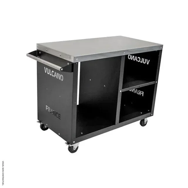 Desserte VULCANO multifonction pour four à pizza et barbecue avec rangement