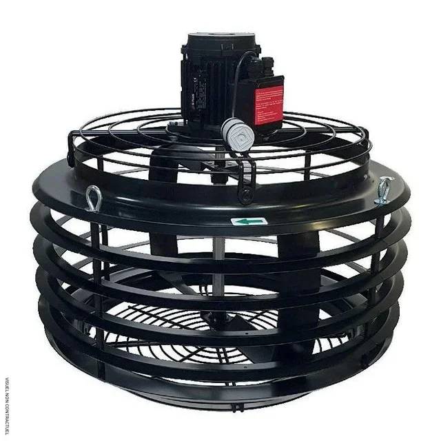 Déstratificateur industriel ELITURBO 100 - 10 000 m³/h pour bâtiments de grande hauteur