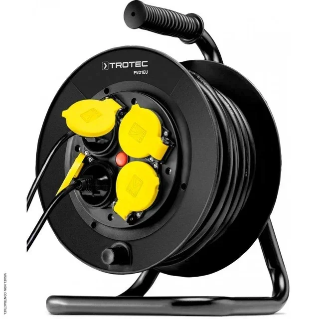 20m Cable Reel 4 Sockets IP44 Trotec PVD1EU Construction Site