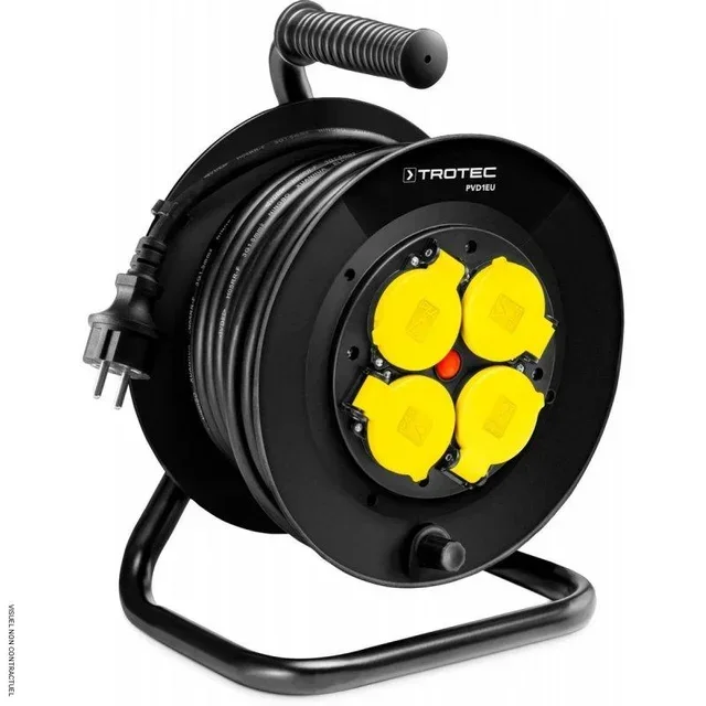 20m Cable Reel 4 Sockets IP44 Trotec PVD1EU Construction Site