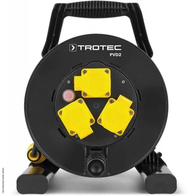 TROTEC PVD2 Cable Reel 25m IP54 3.6kW Industrial Construction Site Extension Cord