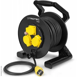 TROTEC PVD2 Enrolador Cabo 25m IP54 3,6kW Obra Construção Industrial