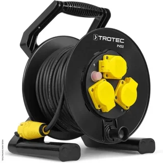 TROTEC PVD2 Enrolador Cabo 25m IP54 3,6kW Obra Construção Industrial