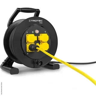 Trotec PVD3 Electric Cable Reel 40m 4 Sockets IP54 Construction Site