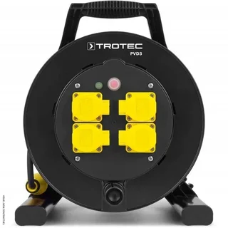 Trotec PVD3 Electric Cable Reel 40m 4 Sockets IP54 Construction Site
