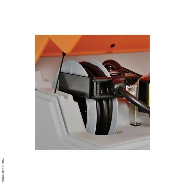 Enrouleur gasoil 8m DN25 CEMO pour station GO CUBE 5000L