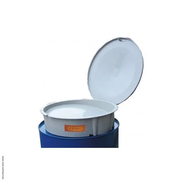 Imbuto CEMO per fusto acciaio 200L con coperchio e filtro conico