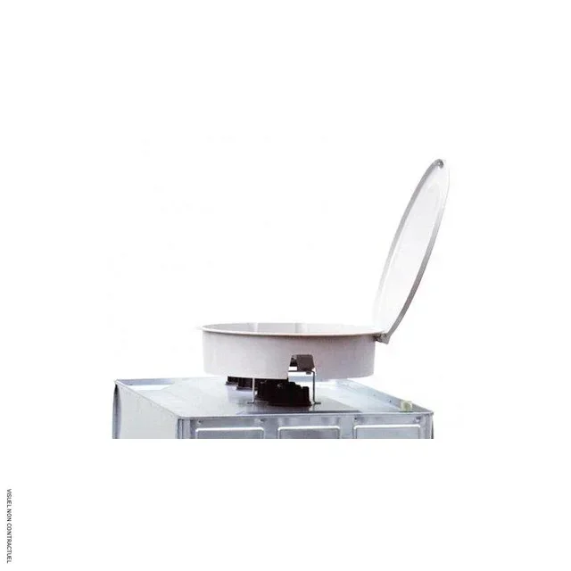 Imbuto PRV con Coperchio per Serbatoio UNI CEMO, Filtro in Acciaio 2mm