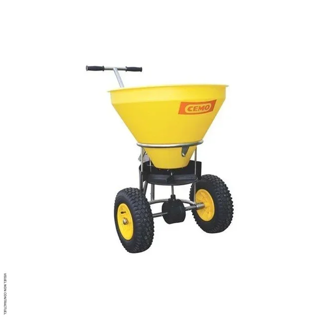Épandeur 50L inox SW50 E CEMO - Sel sable semences