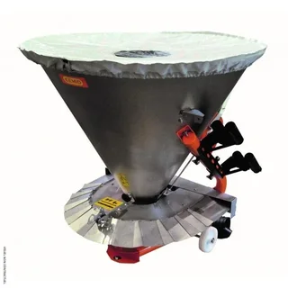 SA260 Edelstahl 260L Streuer CEMO - Salz Sand Dünger Traktor