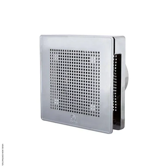 Extracteur d'air hygrostaté Vortice EVO XECTPH100 chromé 100mm avec temporisation