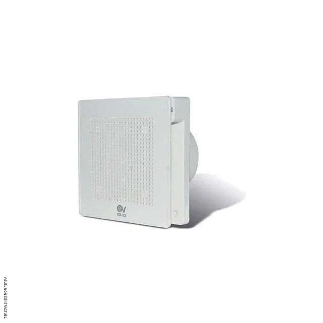 Extracteur d'air mural Vortice Evo XETPH100 blanc hygro tempo - ventilation silencieuse salle de bain IP45 20 dB