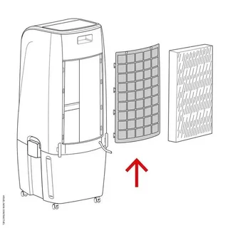 Trotec PAE 51 Luftfilter - Ersatzfilter für Luftkühler