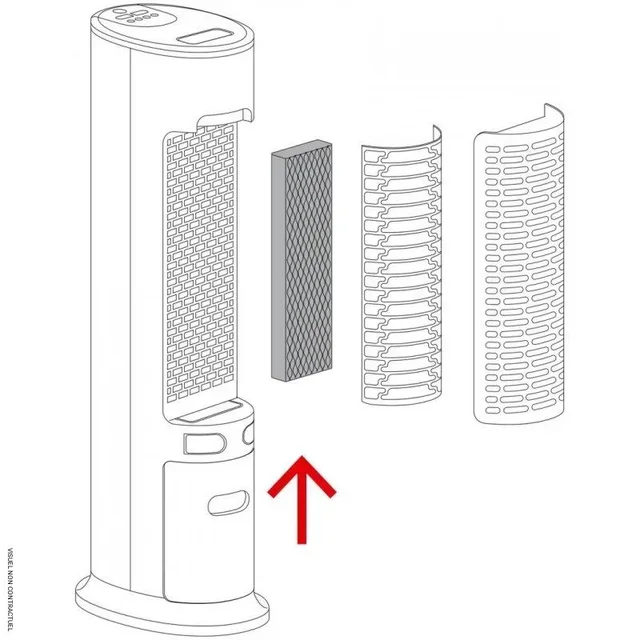 Verdampferfilter PAE 30 - TROTEC - Wabenstruktur
